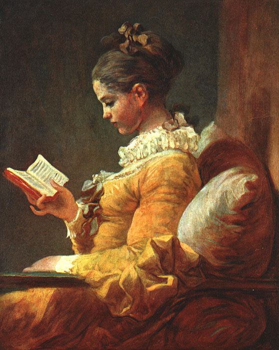 Jean-Honore Fragonard Young Girl Reading